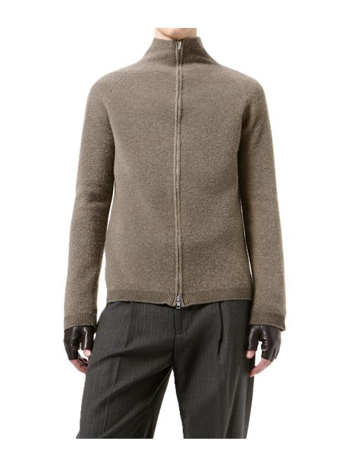 Mud Spray Dye Cherub Wool LINE ZIP CARDIGAN Our Legacy | M4263LMMUD SPRAY DYE
